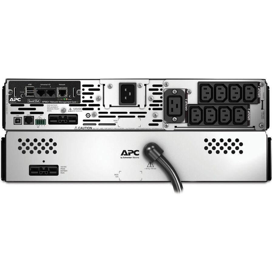 APC Smart-UPS X, Line Interactive, 3kVA, Rack/tower convertible 2U, 208V-230V, 8x C13+1x C19 IEC, Network card, Extended runtime — SMX3000RMHV2UNC
