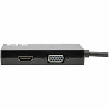 Eaton Tripp Lite Series Keyspan Mini DisplayPort to VGA/DVI/HDMI All-in-One Video Converter Adapter, 4K 30Hz HDMI, DP1.2, Black, 6-in. (15.24 cm) — P137-06N-HDV-4K