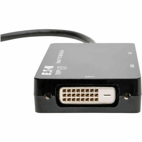 Eaton Tripp Lite Series Keyspan Mini DisplayPort to VGA/DVI/HDMI All-in-One Video Converter Adapter, 4K 30Hz HDMI, DP1.2, Black, 6-in. (15.24 cm) — P137-06N-HDV-4K