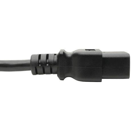 Eaton Tripp Lite Series Computer Power Cord, C19 to NEMA 5-15P - Heavy-Duty, 15A, 125V, 14 AWG, 8 ft. (2.43 m), Black — P034-008