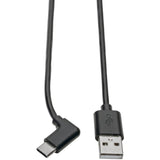 Eaton Tripp Lite Series USB-A to USB-C Cable, Right-Angle USB-C, USB 2.0, (M/M), 6 ft. (1.83 m) — U038-006-CRA