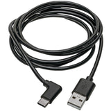Eaton Tripp Lite Series USB-A to USB-C Cable, Right-Angle USB-C, USB 2.0, (M/M), 6 ft. (1.83 m) — U038-006-CRA