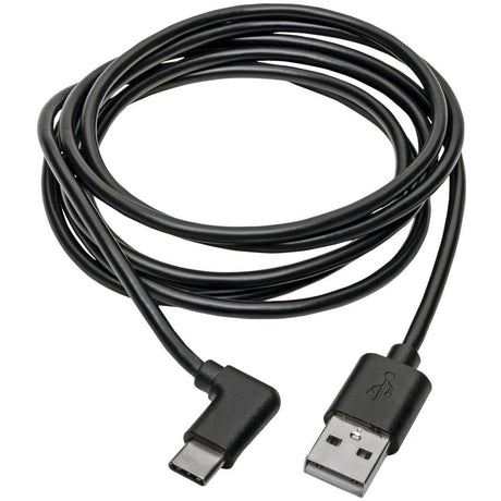 Eaton Tripp Lite Series USB-A to USB-C Cable, Right-Angle USB-C, USB 2.0, (M/M), 6 ft. (1.83 m) — U038-006-CRA