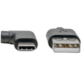 Eaton Tripp Lite Series USB-A to USB-C Cable, Right-Angle USB-C, USB 2.0, (M/M), 6 ft. (1.83 m) — U038-006-CRA