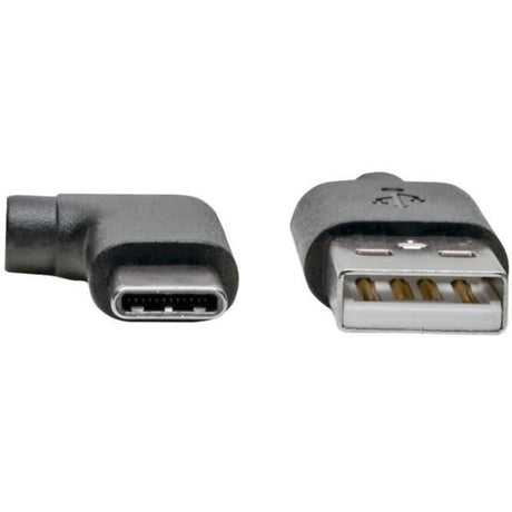 Eaton Tripp Lite Series USB-A to USB-C Cable, Right-Angle USB-C, USB 2.0, (M/M), 6 ft. (1.83 m) — U038-006-CRA