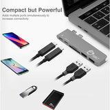 SIIG Thunderbolt 3 USB-C Hub with Card Reader & PD Adapter - Space Gray — JU-TB0312-S1
