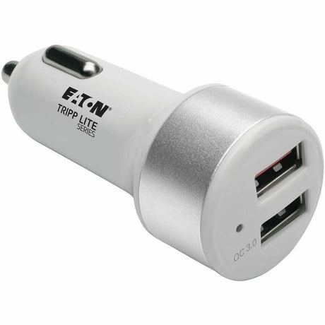Eaton Tripp Lite Series Dual-Port USB Car Charger for Tablets and Cell Phones with Qualcomm Quick Charge 3.0 Technology — U280-C02-S-QC3