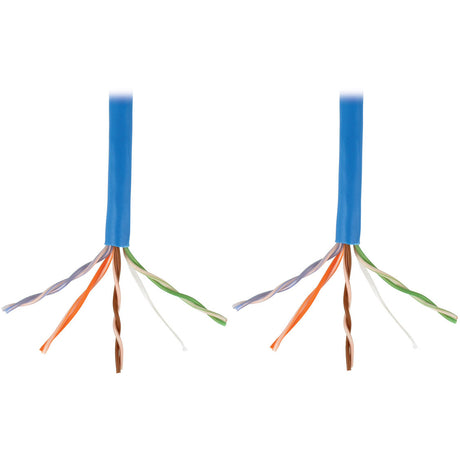 Eaton Tripp Lite Series Cat5e 350 MHz Solid Core Plenum-Rated (UTP) PVC Bulk Ethernet Cable - Blue, 1000 ft. (304.8 m) — N024-01K-BL