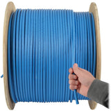 Eaton Tripp Lite Series Cat5e 350 MHz Solid Core Plenum-Rated (UTP) PVC Bulk Ethernet Cable - Blue, 1000 ft. (304.8 m) — N024-01K-BL