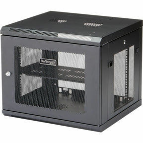 StarTech.com 4-Post 9U Wall Mount Network Cabinet, 19" Wall-Mounted Server Rack for Data / Computer Equipment, Small IT Rack Enclosure — RK920WALM