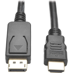Eaton Tripp Lite Series DisplayPort 1.2 to HDMI Active Adapter Cable (DP with Latches to HDMI M/M), 4K, 6 ft. (1.8 m) — P582-006-V2-ACT