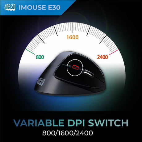Adesso 2.4 GHz Wireless Vertical Programmable Mouse — iMouse  E30