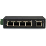 StarTech.com 5 Port Industrial Ethernet Switch - DIN Rail Mountable — IES5102