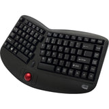Adesso Tru-Form Media 3150 - 2.4 GHz Wireless Ergo Trackball Keyboard — WKB-3150UB