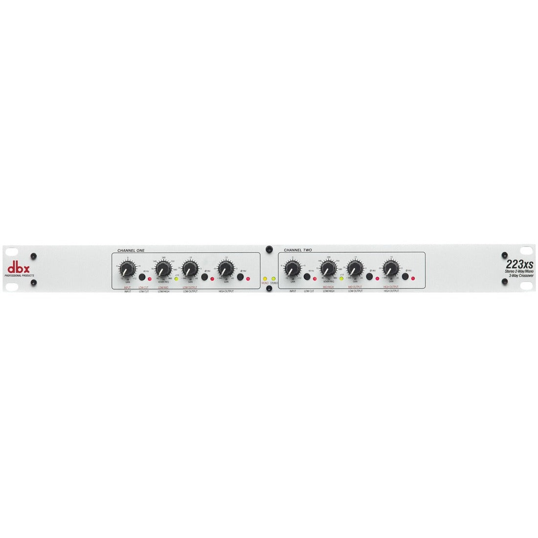 dbx Stereo 2-Way/Mono 3-Way Crossover with XLR Connectors — DBX223XSV