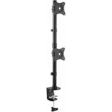 StarTech.com Desk Mount Dual Monitor Mount, Vertical, Steel Dual Monitor Arm, For VESA Mount Monitors up to 27" (22lb/10kg), Adjustable — ARMDUALV