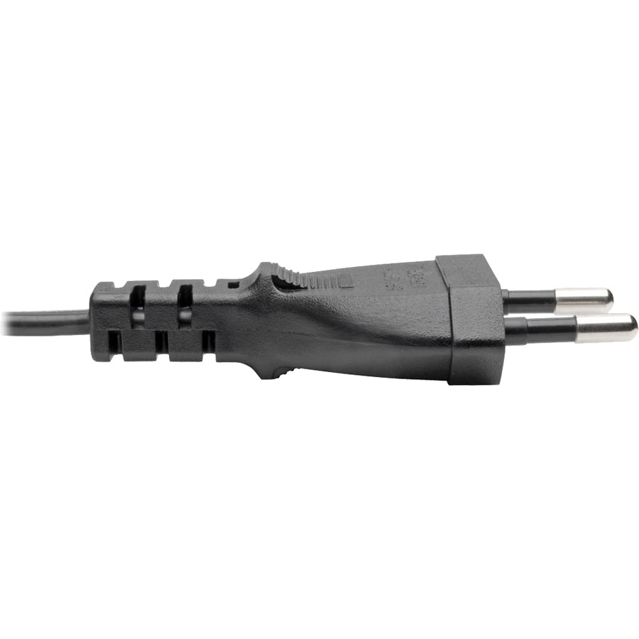 Eaton Tripp Lite Series European Computer Power Cord, C7 to Schuko, 2.5A, 250V, 18 AWG, 6 ft. (1.83 m), Black — P059-006