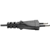 Eaton Tripp Lite Series European Computer Power Cord, C7 to Schuko, 2.5A, 250V, 18 AWG, 6 ft. (1.83 m), Black — P059-006