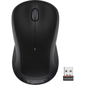 Logitech M310 Wireless Mouse, 2.4 GHz with USB Nano Receiver, 1000 DPI Optical Tracking, Ambidextrous, Black — 910-004277