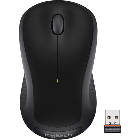 Logitech M310 Wireless Mouse, 2.4 GHz with USB Nano Receiver, 1000 DPI Optical Tracking, Ambidextrous, Black — 910-004277
