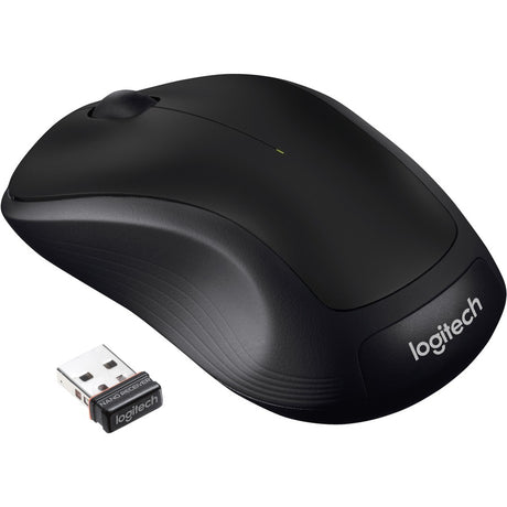 Logitech M310 Wireless Mouse, 2.4 GHz with USB Nano Receiver, 1000 DPI Optical Tracking, Ambidextrous, Black — 910-004277