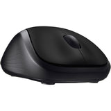 Logitech M310 Wireless Mouse, 2.4 GHz with USB Nano Receiver, 1000 DPI Optical Tracking, Ambidextrous, Black — 910-004277