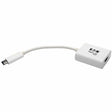 Eaton Tripp Lite Series USB 3.2 Gen1 Type-C to HDMI 4K Adapter with Alternate Mode - DP 1.2, White — U444-06N-HD-AM