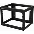 StarTech.com 2-Post 6U Heavy-Duty Wall-Mount Network Rack, 19" Open Frame Server Rack for Computer Equipment, Wall Mount Data Rack — RK619WALLO