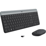 Logitech MK470 Slim Wireless Keyboard and Mouse Combo - Modern Compact Layout, Ultra Quiet - Graphite — 920-009437
