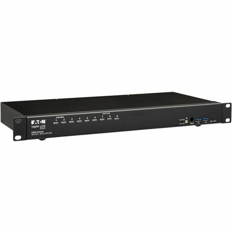 Eaton Tripp Lite Series 8-Port DisplayPort/USB KVM Switch with Audio/Video and USB Peripheral Sharing, 4K 60 Hz, 1U Rack-Mount, TAA — B024-DPU08