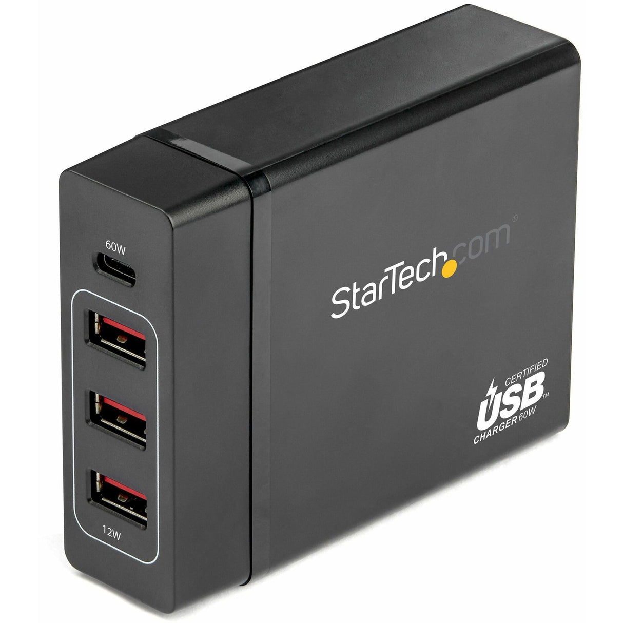 StarTech.com USB-C Charging Station, 72W, 1x USB-C + 3x USB-A, Portable Charger with PD, Laptop Replacement Charger, USB-C Power Adapter — DCH1C3A