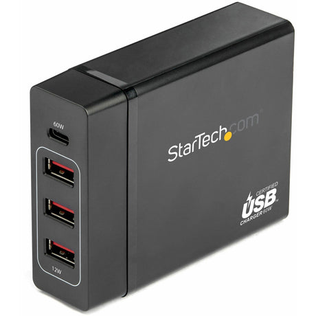 StarTech.com USB-C Charging Station, 72W, 1x USB-C + 3x USB-A, Portable Charger with PD, Laptop Replacement Charger, USB-C Power Adapter — DCH1C3A
