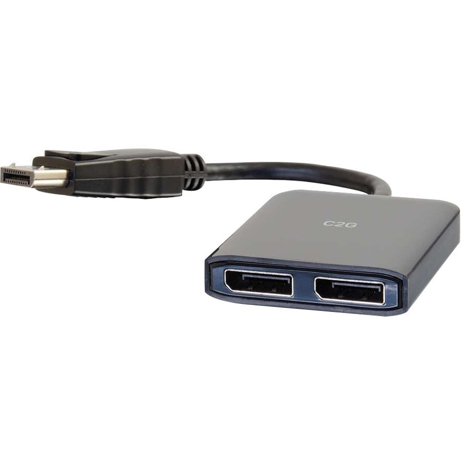 C2G 4K DisplayPort to Dual DisplayPort MST Hub - DisplayPort 1.2 to DisplayPort Splitter - M/F — 54291