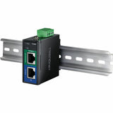 TRENDnet Industrial 95W Gigabit PoE++ Injector, TI-IG90, 1 x Gigabit Port, 1 x Gigabit PoE++ Port, Provides PoE (15.4W), PoE+ (30W), PoE++ (95W), NDAA & TAA Compliant — TI-IG90