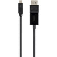Belkin USB-C to DisplayPort Adapter Cable 4k 60Hz 6 foot - Black — B2B103-06-BLK