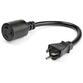 StarTech.com 1ft (30cm) Heavy Duty Extension Cord, NEMA L5-20R to NEMA 5-20P Extension Cord, 20A 125V, 12AWG, Heavy Gauge Power Cable — PAC520PLR1