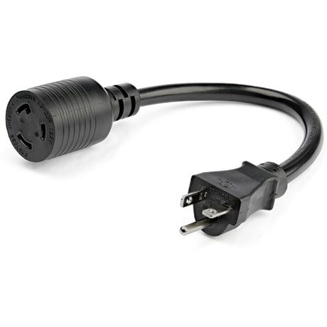 StarTech.com 1ft (30cm) Heavy Duty Extension Cord, NEMA L5-20R to NEMA 5-20P Extension Cord, 20A 125V, 12AWG, Heavy Gauge Power Cable — PAC520PLR1