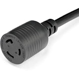 StarTech.com 1ft (30cm) Heavy Duty Extension Cord, NEMA L5-20R to NEMA 5-20P Extension Cord, 20A 125V, 12AWG, Heavy Gauge Power Cable — PAC520PLR1