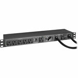 Eaton Tripp Lite Series 100-125V 16A Single-Phase Hot-Swap PDU with Manual Bypass - 6 NEMA 5-20R Outlets, 2 5-20P Inputs, 1U Rack/Wall — PDUB201U