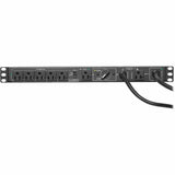 Eaton Tripp Lite Series 100-125V 16A Single-Phase Hot-Swap PDU with Manual Bypass - 6 NEMA 5-20R Outlets, 2 5-20P Inputs, 1U Rack/Wall — PDUB201U