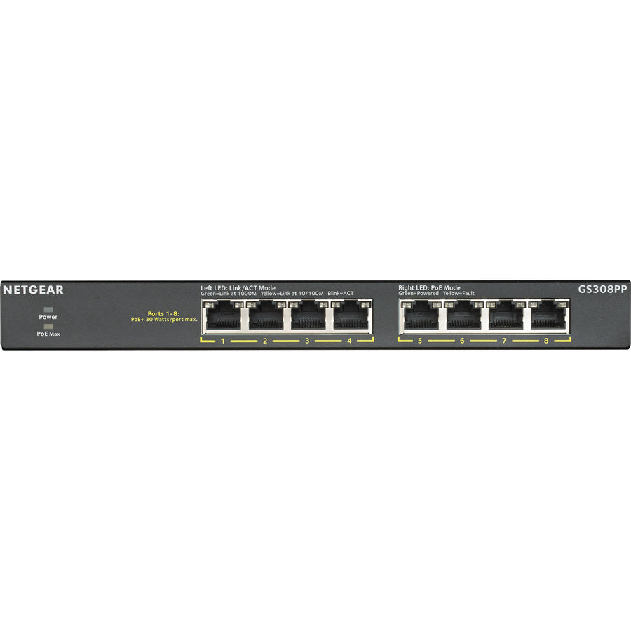 Netgear GS308PP Ethernet Switch — GS308PP-100NAS
