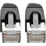 Eaton Tripp Lite Series Cat6a 10G Snagless Shielded STP Ethernet Cable (RJ45 M/M), PoE, Black, 2 ft. (0.61 m) — N262-002-BK