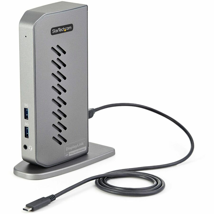 StarTech.com USB-C USB-A Dock - Hybrid Universal USB 3.0 Laptop Docking Station - Dual Monitor 4K 60Hz HDMI/DisplayPort - 6xUSB Type-A/GbE — DK30A2DHU