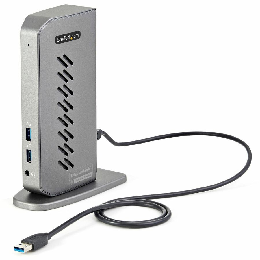 StarTech.com USB-C USB-A Dock - Hybrid Universal USB 3.0 Laptop Docking Station - Dual Monitor 4K 60Hz HDMI/DisplayPort - 6xUSB Type-A/GbE — DK30A2DHU