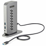 StarTech.com USB-C USB-A Dock - Hybrid Universal USB 3.0 Laptop Docking Station - Dual Monitor 4K 60Hz HDMI/DisplayPort - 6xUSB Type-A/GbE — DK30A2DHU