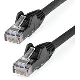 StarTech.com 35ft (10.7m) CAT6 Ethernet Cable, LSZH (Low Smoke Zero Halogen) 10GbE Snagless 100W PoE UTP RJ45 Black Network Patch Cord ETL — N6LPATCH35BK