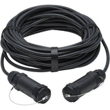 Eaton Tripp Lite Series High-Speed Armored HDMI Fiber Active Optical Cable (AOC) with Hooded Connectors - 4K @ 60 Hz, HDR, IP68, M/M, Black, 50 m (164 ft.) — P568FA-50M-W