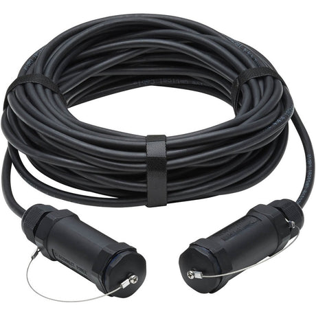 Eaton Tripp Lite Series High-Speed Armored HDMI Fiber Active Optical Cable (AOC) with Hooded Connectors - 4K @ 60 Hz, HDR, IP68, M/M, Black, 50 m (164 ft.) — P568FA-50M-W