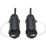 Eaton Tripp Lite Series High-Speed Armored HDMI Fiber Active Optical Cable (AOC) with Hooded Connectors - 4K @ 60 Hz, HDR, IP68, M/M, Black, 50 m (164 ft.) — P568FA-50M-W