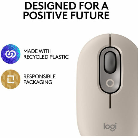 Logitech POP Mouse, Wireless Mouse with Customizable Emojis, SilentTouch Technology, Precision/Speed Scroll - Mist — 910-006625